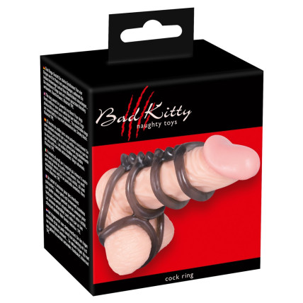 Ерекційні кільця - Bad Kitty Cock Ring 3 Ерекційні кільця - Bad Kitty Cock Ring 3