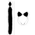 Анальна пробка - Bad Kitty Pet Play Plug & Ears Анальна пробка - Bad Kitty Pet Play Plug & Ears