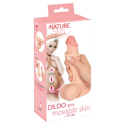 Фалоімітатор - NS Dildo with movable skin 19 Фалоімітатор - NS Dildo with movable skin 19