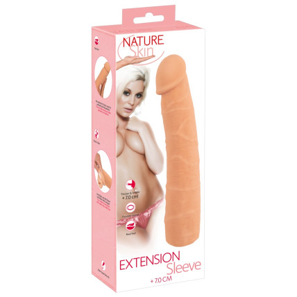 Насадка на член - Nature Skin Extension Sleeve +7 см