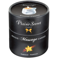 Масажна свічка - Plaisir Secrets Massage Candle Vanilla, 80 мл Масажна свічка - Plaisir Secrets Massage Candle Vanilla, 80 мл