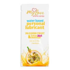 2в1 лубрикант та масажний гель - MyLove Aroma Series Intim&Massage Passion Fruit, 4 мл