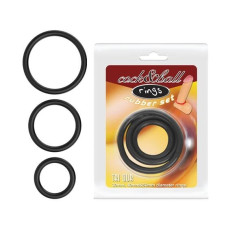 Набір ерекційних кілець - Cock & Ball Rings Rubber Set Набір ерекційних кілець - Cock & Ball Rings Rubber Set