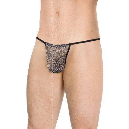 Чоловічі стрінги - Mens Thong 4531 - grey panther, OneSize Чоловічі стрінги - Mens Thong 4531 - grey panther, OneSize