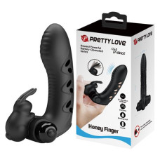 Насадка на палець - Pretty Love Vance Honey Finger Vibrator Black Насадка на палець - Pretty Love Vance Honey Finger Vibrator Black