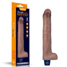Вібратор - Real Softee Rechargeable Silicone Vibrating Dildo 10.5 Вібратор - Real Softee Rechargeable Silicone Vibrating Dildo 10.5