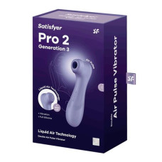 Кліторальний стимулятор - Satisfyer Pro 2 Generation 3 With Liquid Air Lilac Кліторальний стимулятор - Satisfyer Pro 2 Generation 3 With Liquid Air Lilac