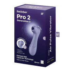 Кліторальний стимулятор - Satisfyer Pro 2 Generation 3 With Liquid Air Lilac Bluetooth/(App) Кліторальний стимулятор - Satisfyer Pro 2 Generation 3 With Liquid Air Lilac Bluetooth/(App)