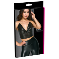 Топ - Cottelli Collection Metal Top Black S-L
