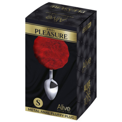 Alive Metal Anal Fluffy Plug S Alive Metal Anal Fluffy Plug S
