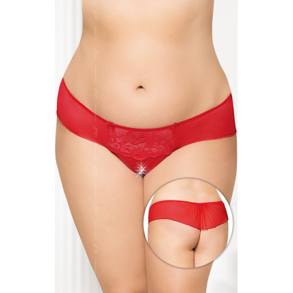 Жіночі стринги - G-string 2433, Plus Size, червоні Жіночі стринги - G-string 2433, Plus Size, червоні