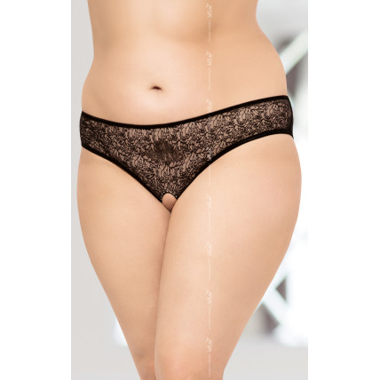 Жіночі стринги - String 2467 Plus Size, чорні