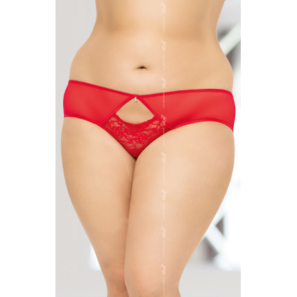 Жіночі стринги - String 2468, Plus Size, червоні