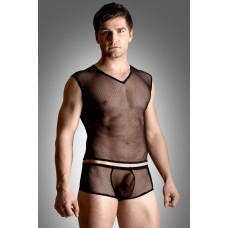 Комплект білизни - Net Set, Shirt And Thong, black M/L