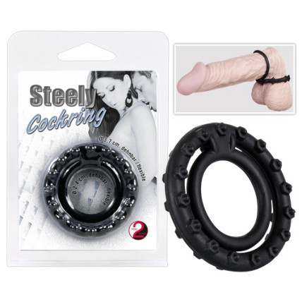 Ерекційне кільце - Steely Cockring Black Ерекційне кільце - Steely Cockring Black