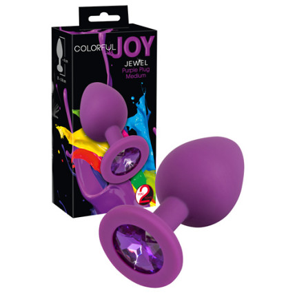 Анальна пробка - Colorful Joy Jewel Purple Plug Medium Анальна пробка - Colorful Joy Jewel Purple Plug Medium