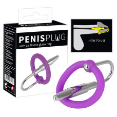 Стимулятор уретри - Penis Plug + Silicone Glans Ring Dilator