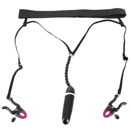 Затискачі для клітора - Bad Kitty Spreader String with Затискачі для клітора - Bad Kitty Spreader String with