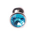 Анальна пробка - Jewellery Red Gold Plug Light Blue Анальна пробка - Jewellery Red Gold Plug Light Blue