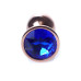 Анальна пробка - Jewellery Red Gold Plug Dark Blue Анальна пробка - Jewellery Red Gold Plug Dark Blue