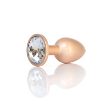 Анальна пробка - Jewellery Pearl Gold Plug Clear S Анальна пробка - Jewellery Pearl Gold Plug Clear S