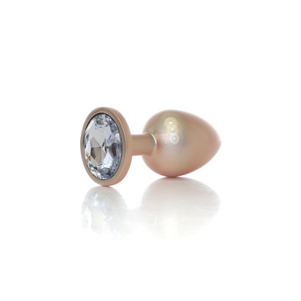 Анальна пробка - Jewellery Pearl Gold Plug Clear L Анальна пробка - Jewellery Pearl Gold Plug Clear L