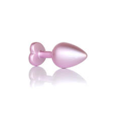 Анальна пробка - Jewellery Pearl Pink Heart Plug Clear M Анальна пробка - Jewellery Pearl Pink Heart Plug Clear M