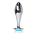 Анальна пробка - Jewellery Silver Plug Light Blue L Анальна пробка - Jewellery Silver Plug Light Blue L