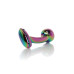 Анальна пробка - Jewellery Multicolour Curved Plug S Анальна пробка - Jewellery Multicolour Curved Plug S
