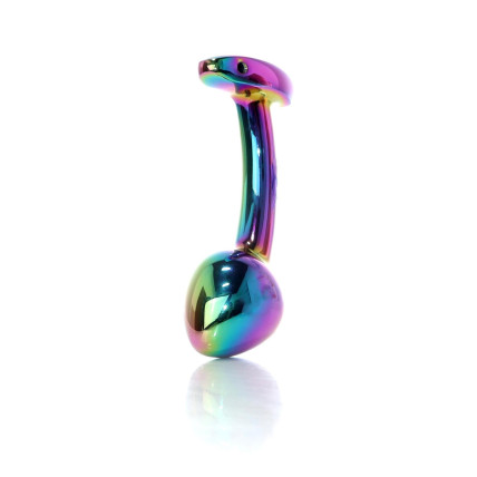 Анальна пробка - Jewellery Multicolour Curved Plug L Анальна пробка - Jewellery Multicolour Curved Plug L