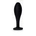 Анальна пробка - Jewellery Silicone Black Plug M Clear Анальна пробка - Jewellery Silicone Black Plug M Clear