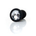 Анальна пробка - Jewellery Silicone Black Plug L Clear Анальна пробка - Jewellery Silicone Black Plug L Clear