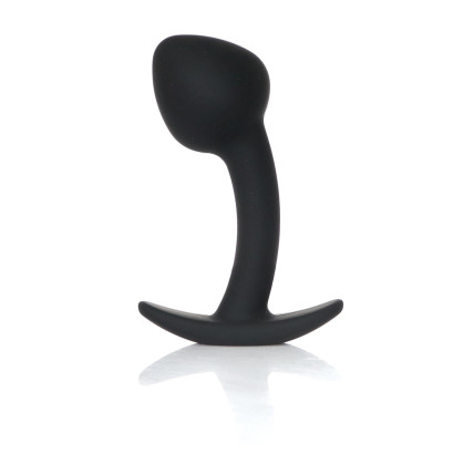 Анальна пробка - Silicone Black Curved Plug M Анальна пробка - Silicone Black Curved Plug M