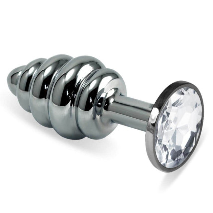 Rosebud Spiral Plug Clear Rosebud Spiral Plug Clear