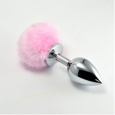 Анальна пробка - Heavy Metal Anal Plug Pompon L Pink Анальна пробка - Heavy Metal Anal Plug Pompon L Pink