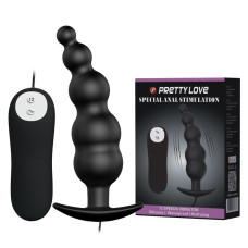 Анальна пробка - Pretty Love Special Anal Stimulation Vibrating Butt Plug Black Анальна пробка - Pretty Love Special Anal Stimulation Vibrating Butt Plug Black
