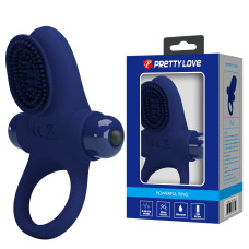 Ерекційне кільце - Pretty Love Powerful Ring Vibro Stimulator II Blue Ерекційне кільце - Pretty Love Powerful Ring Vibro Stimulator II Blue