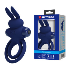 Ерекційне кільце - Pretty Love Vibro Penis Ring Bunny III Dark Blue Ерекційне кільце - Pretty Love Vibro Penis Ring Bunny III Dark Blue