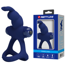 Ерекційне кільце - Pretty Love Powerful Vibro Cock Ring II Bunny Blue Ерекційне кільце - Pretty Love Powerful Vibro Cock Ring II Bunny Blue