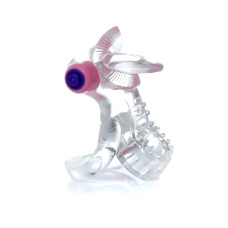 Ерекційне кільце - Tongue Vibro CockRing Clear Ерекційне кільце - Tongue Vibro CockRing Clear