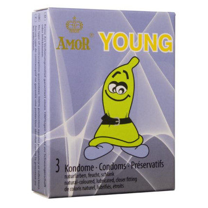 Презервативи - Amor Young, 3 шт. Презервативи - Amor Young, 3 шт.