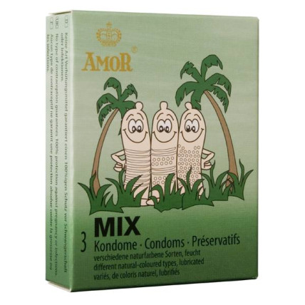 Презервативи - Amor Mix, 3 шт. Презервативи - Amor Mix, 3 шт.