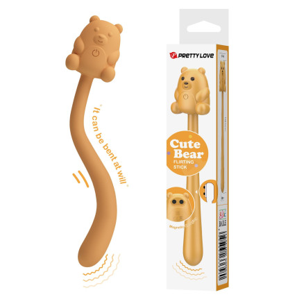 CUTE BEAR, Flirting Stick, 7 vibration functions, Magnetic USB charging CUTE BEAR, Flirting Stick, 7 vibration functions, Magnetic USB charging