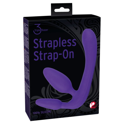 Жіночий страпон - Triple Teaser Strapless Strap-On