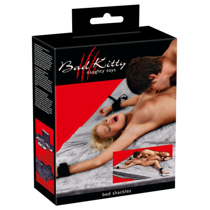 Бондаж - Bad Kitty Bed Shackles Set Бондаж - Bad Kitty Bed Shackles Set
