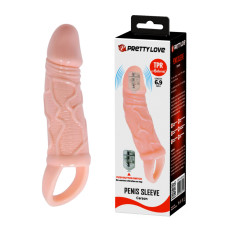 Насадка на член - Pretty Love Carson Vibrating Penis Sleeve Flesh Насадка на член - Pretty Love Carson Vibrating Penis Sleeve Flesh