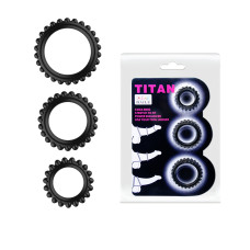 Ерекційні кільця - Titan Cock Ring Set Pink Ерекційні кільця - Titan Cock Ring Set Pink