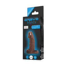 Насадка на член - Brave Man Vibrating Penis Sleeve Brown Насадка на член - Brave Man Vibrating Penis Sleeve Brown