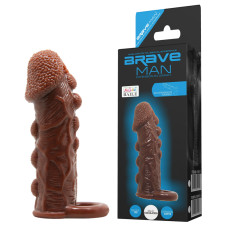 Насадка на член - Brave Man Penis Sleeve Brown