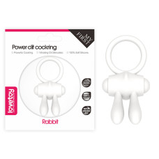 Ерекційне кільце - Power Clit Cockring Rabbit White Ерекційне кільце - Power Clit Cockring Rabbit White